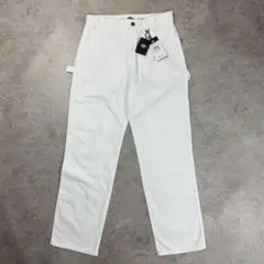 新品人気■ディッキーズ【W32】ダブルニー ペインターパンツ ホワイト ワーク