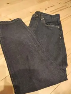 10ycダークブルー テーパードデニム