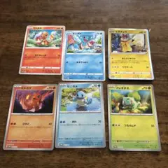 ポケカ　プロモ　セット　ゼニガメ　ヒトカゲ　フシギダネ　ピカチュウ 6枚セット