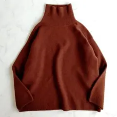 プラージュ スーパーファインウール カシミヤハイネック プルオーバー n59
