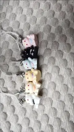 クマのストラップ5個セット
