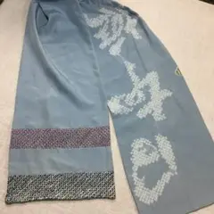 古布リメイク◆日本橋 ストール◆絞り 古裂 ハンドメイド 着物 ハギレ マフラー