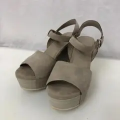 ELVIO ZANON 厚底サンダル グレージュ 7319