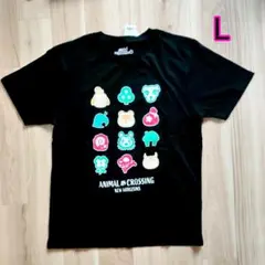 あつまれどうぶつの森アイコンTシャツ黒L新品未使用品