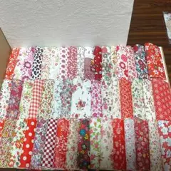はぎれ 赤系 10×10 50枚まとめ売り②