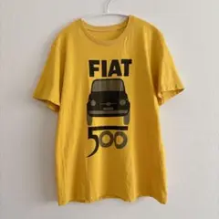 ユニクロUT フィアット 500 Tシャツ　黄色　ブランズカーズ　半袖　トップス