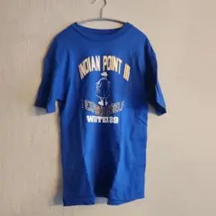 古着　ヴィンテージ　Hanes Tシャツ 青 Lサイズ