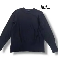 la.f… ラエフ ニット 長袖 ブラック黒 クルーネック