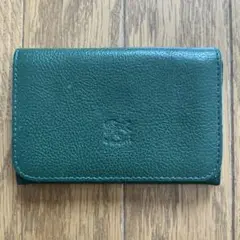 ●イルビゾンテil bisonte★レザーカードケース 名刺入れ★緑