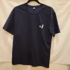 ネイビー Tシャツ M 宇宙服キャラクター刺繍