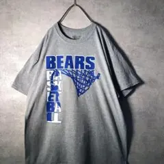 【ヴィンテージ】プリントTシャツ グレー バスケ L 古着SM42
