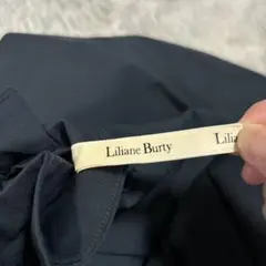 Liliane Burty プリーツスカート ダークネイビー