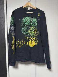 y2k エドハーディー　ロンt 黒