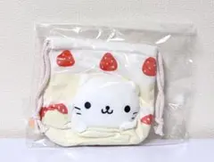 【新品未開封】にゃんにゃんにゃんこ　ぬいぐるみフェイス巾着　ポーチ