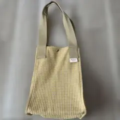 阪神タイガース　チェック柄トート　イエロー