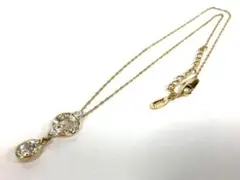 grosse グロッセ ドロップクリスタル ゴールド ネックレス