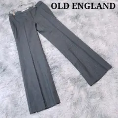 OLD ENGLAND オールドイングランド ピンストライプパンツ グレー 38