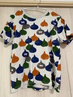 グラニフ　ルーズフィット Tシャツ ドラゴンクエスト　カラフルスライム柄　SS