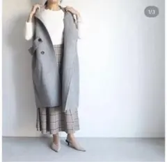 【完売品】my clozette ウールロングジレ