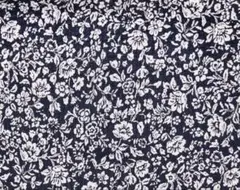 3.5m*ボタニカル*navy white*80ローンリップル*