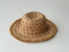 尾道 藤井製帽 昭和レトロ 未使用品 刺繍 日本製 麦わら帽子 子供用