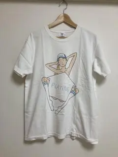 白根ゆたんぽ　by GASBOOK イラストTシャツ ホワイト