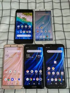 スマホ3台 SHV43 SH-01L S3-SH android10Simフリー