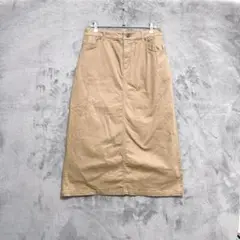 CINEMA CLUB♡ロング丈 チノスカート 台形 コットン L