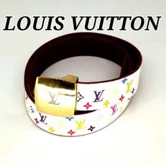 LOUIS VUITTON ルイヴィトン サンチュール マルチカラー サイズ80