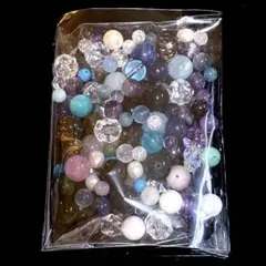 天然石 ブルー系 MIX詰め合わせ／まとめ売り 大粒 小粒 パワーストーン