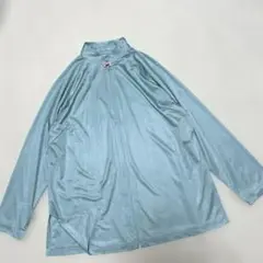 【美品】水色 チャイナネック ハーフジップ長袖 トップス