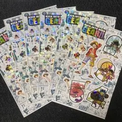 ONE PIECE 連載28周年 ギア全開 ホロフレークシール