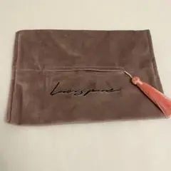 ティッシュカバー ベロア ピンク タッセル付き