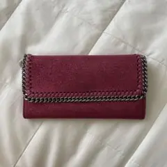 ステラマッカートニー 長財布 ファラベラ シャンパンレッド