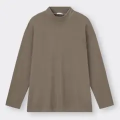 ソフトコットンモックネックT