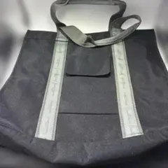 黒のキャンバスエコバッグ 約34×40×10cm ヒロココシノスポーツ