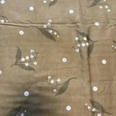 すずらん柄　ダブルガーゼ　コッカ