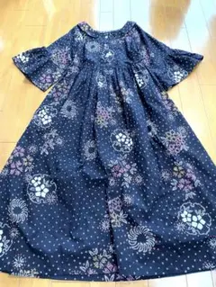 新品未使用絞り浴衣リメイクワンピース