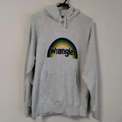 【美品】WRANGLER 長袖パーカー　トレーナー　Lサイズ グレー