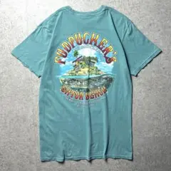 アメリカ古着　半袖Tシャツ　両面プリント　テーマパーク　レストラン　M