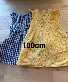 値下げ⭐︎moujonjon、HAG MART 100cm ワンピース 2点セット