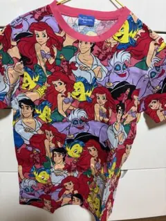 【ディズニープリンセス】総柄Tシャツアリエル