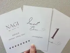 【再販！名入れ無料】シンプルハート マンスリーカード♡