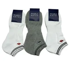 新品未使用　PEARLY GATES くるぶしソックス　3足セット　フリーサイズ