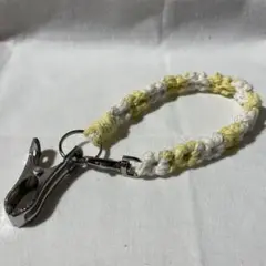 マクラメ編み シューズホルダー お花デイジーマザーズバッグベビーカーハンドメイド