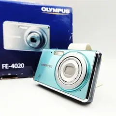 【訳あり】OLYMPUS FE-4020 水色 コンパクトデジタルカメラ
