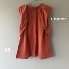 STYLEBLOCKタックスリーブブラウス