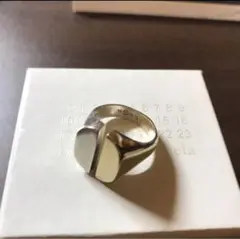 【マルジェラ 】18AW Two tone split signet ring