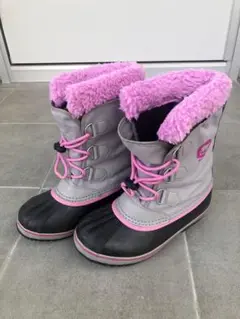 Sorel ソレル スノーブーツ 23cm グレー×ピンク