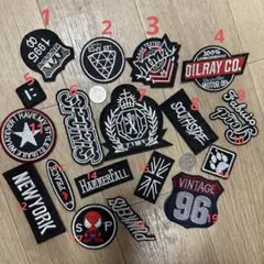 刺繍ワッペンセット さまざまなデザイン19枚入